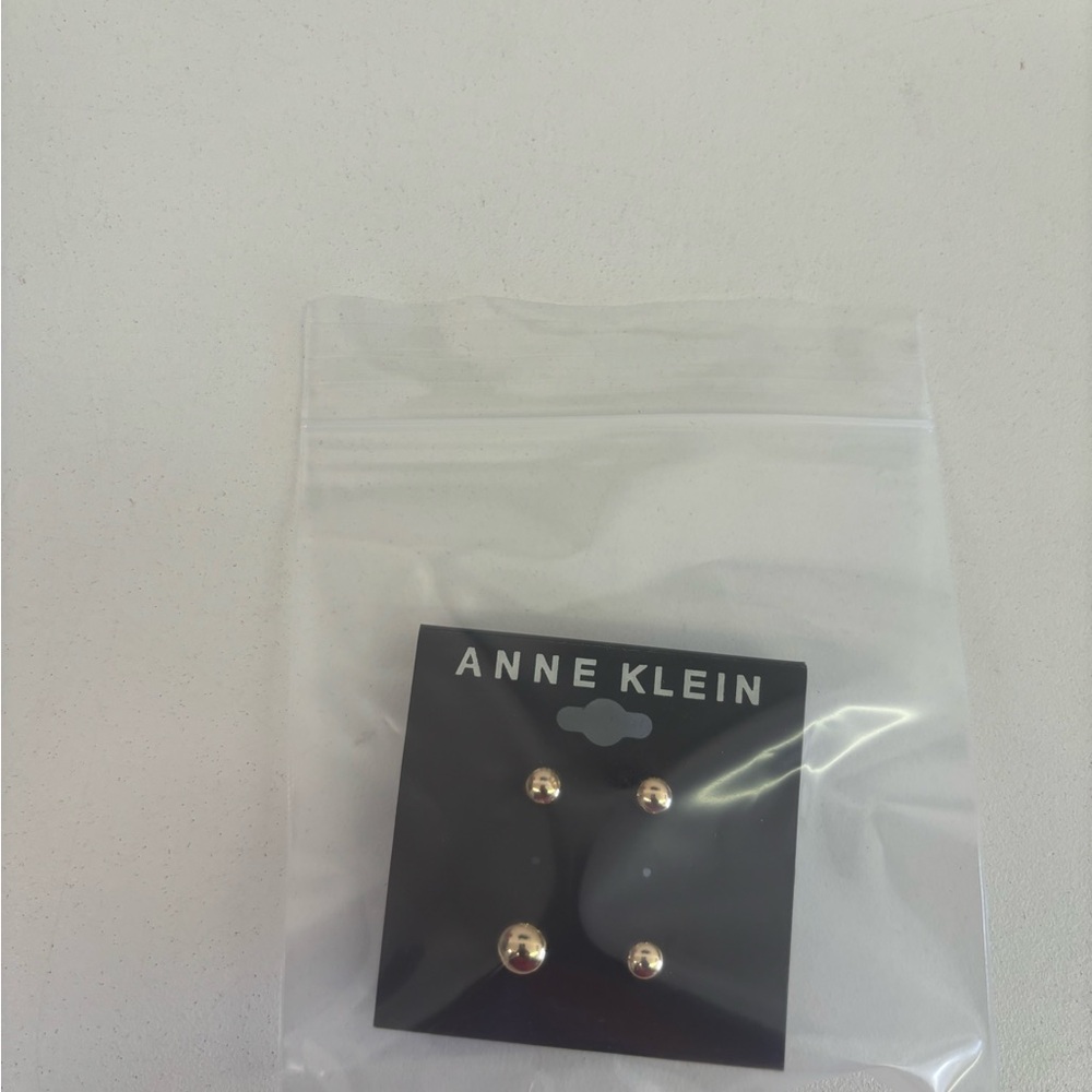 Anne Klein Gold Stud Earrings